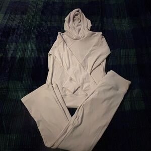 Abercrombie Kids baby pink Hoodie and Pants Set